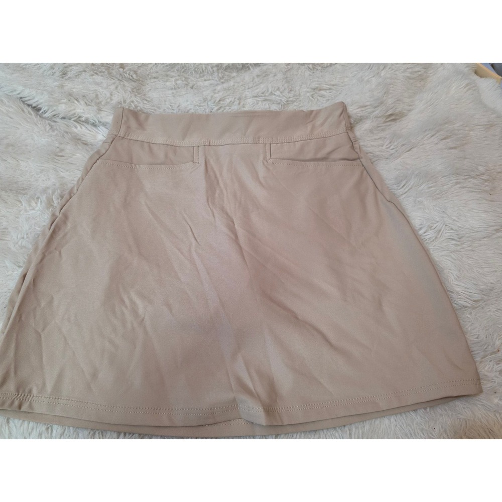 Coral Bay Golf Women's Solid Pull-On Skort in Beige / Khaki - Size S (NWT)